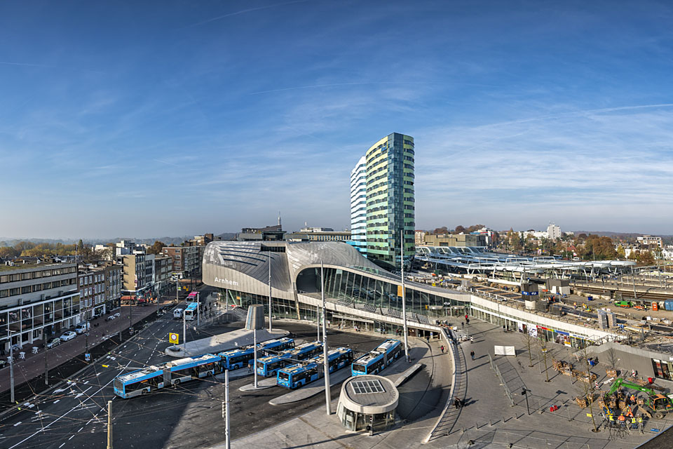 Het nieuwe station Arnhem is een compact vervoerknooppunt.
