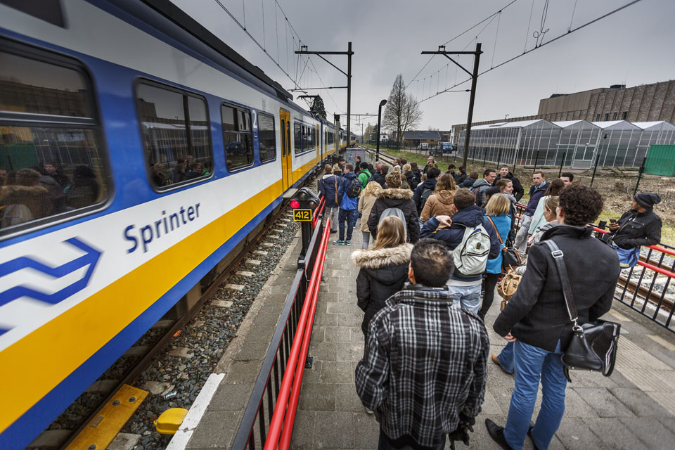 Wachten tot de trein voorbij is...