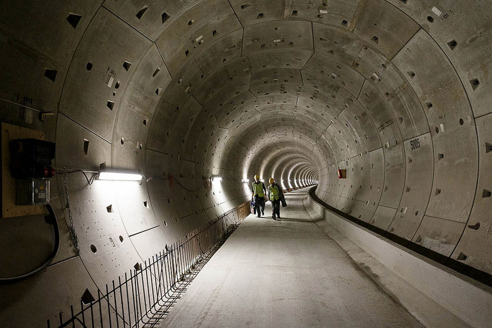 Station De Pijp, tunnel richting Rokin.