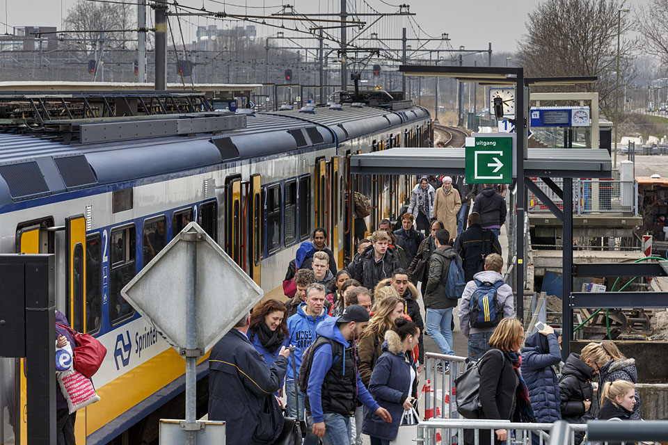 Middagspits op station Gouda.