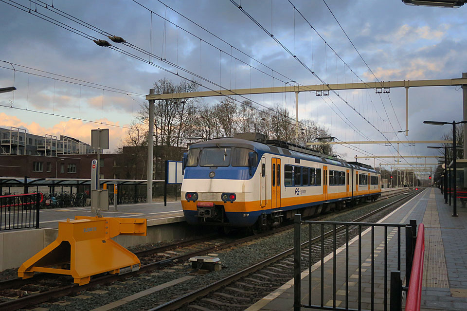 Keerspoor op station Wijchen.