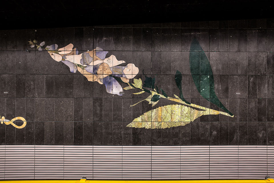 Kunstwerk in metrostation Rokin. Foto: Jorrit 't Hoen