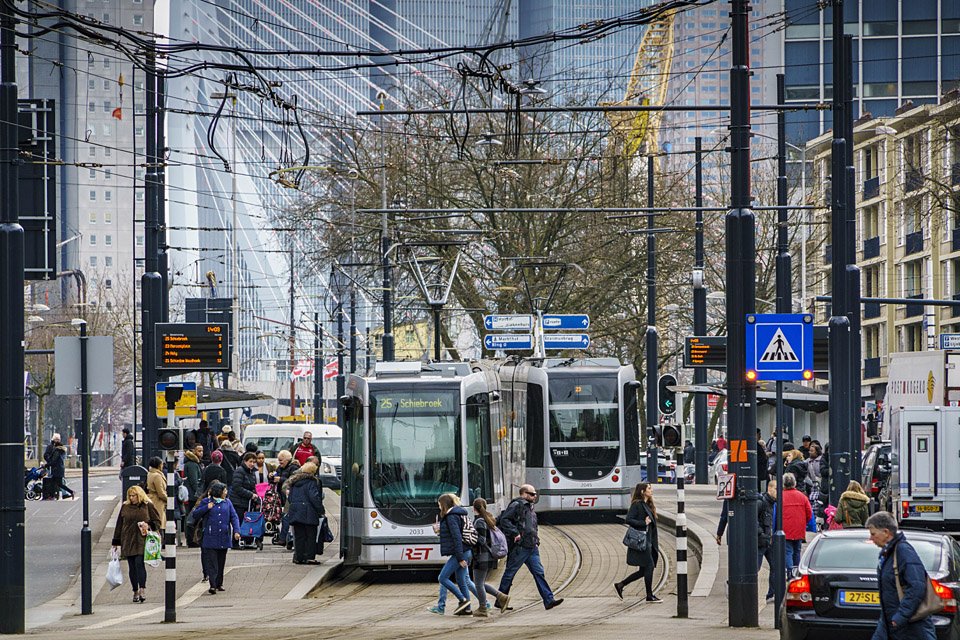 De Coolsingel wordt in de toekomst autoluw. 