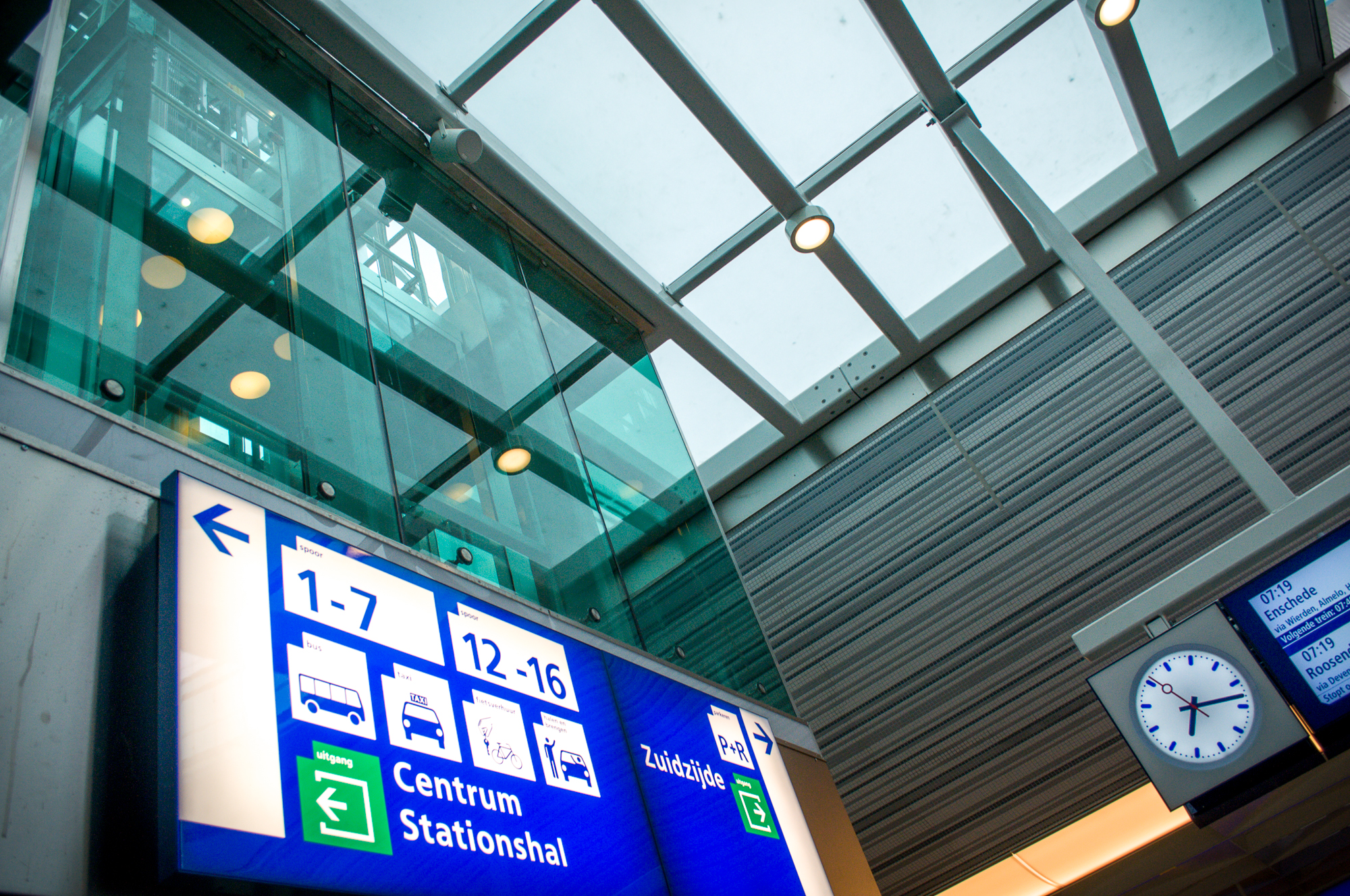 Nieuwe spoortunnel station Zwolle. 