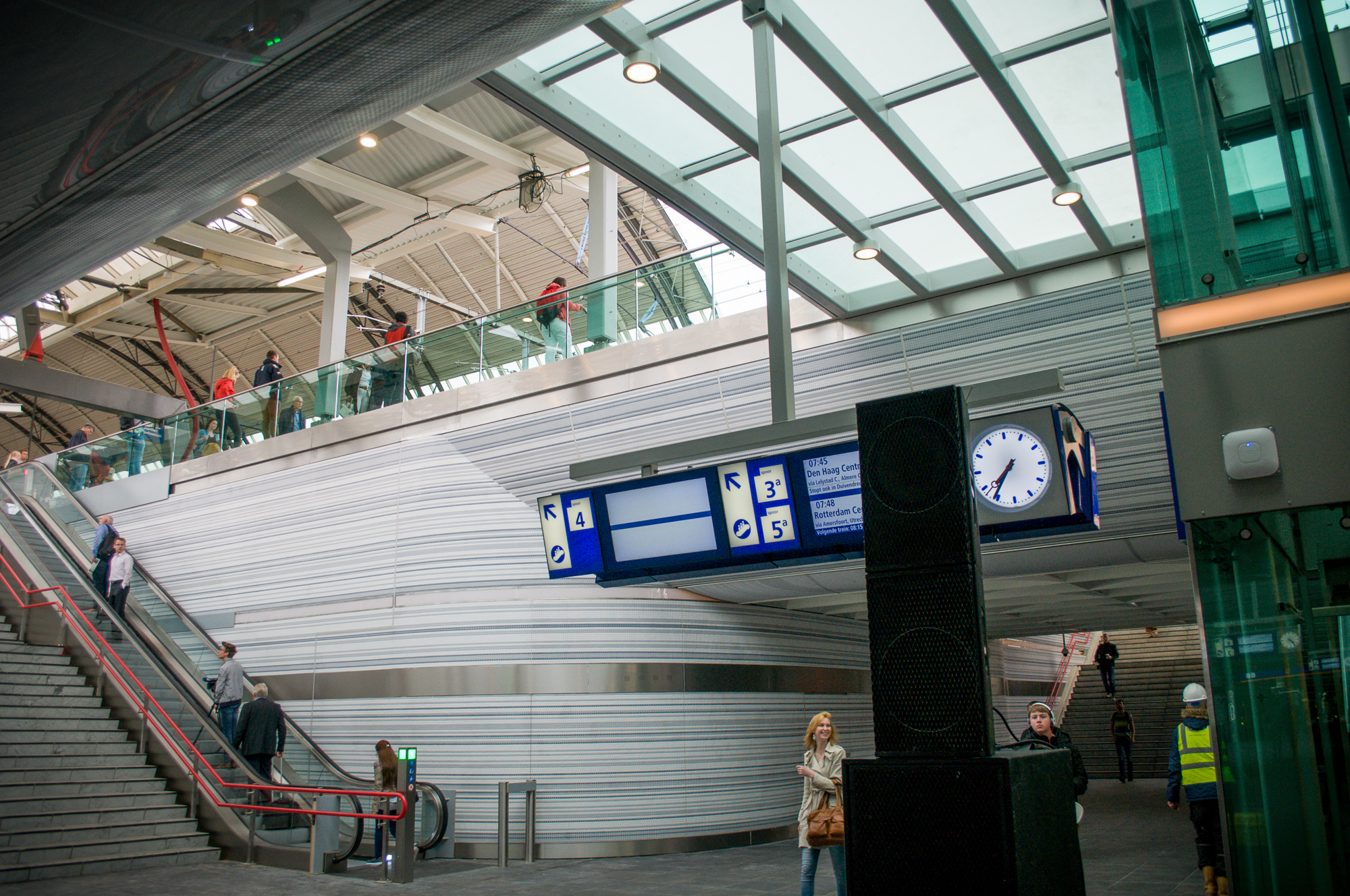 Nieuwe spoortunnel station Zwolle. 