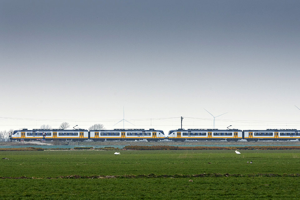 Van Gouda naar Alphen aan den Rijn.