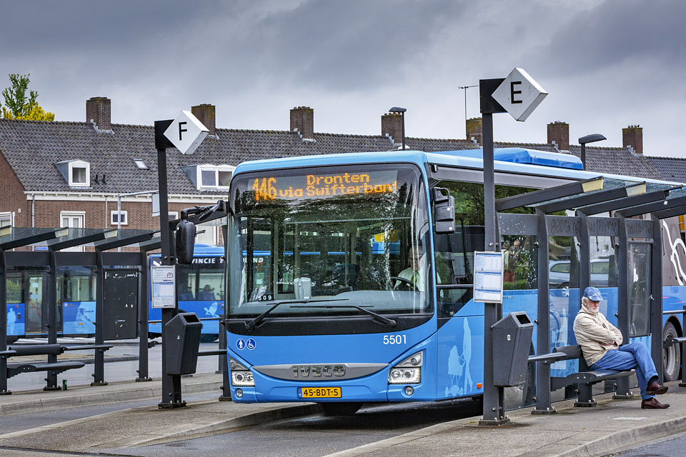 Het busstation van Emmeloord.