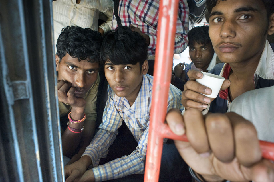 Treinreizigers derde klas, Jhansi.