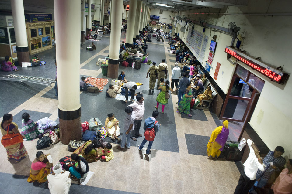 Stationshal van Secunderabad.