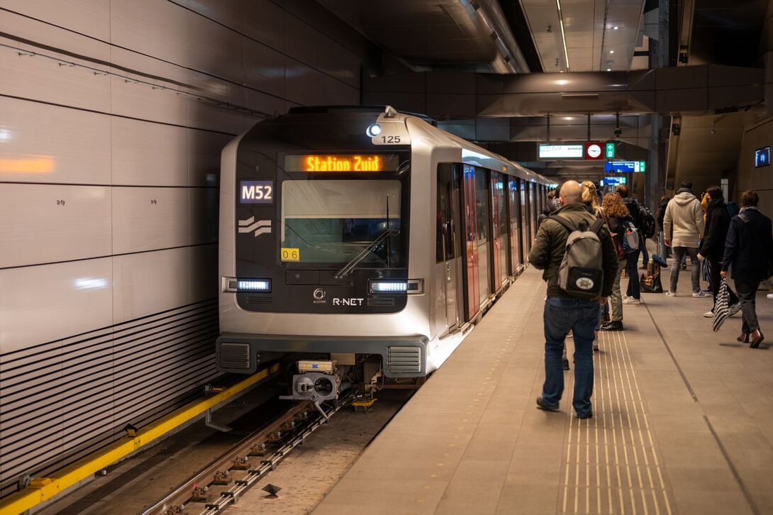 Foto van metrotrein in station