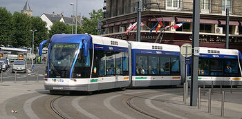 Caen kiest alsnog voor tram op rails
