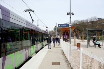 Tram-trein voor de corridor