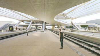Het nieuwe station van Kortrijk