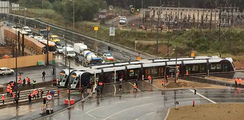 Luxemburgse tram maakt eerste testrit