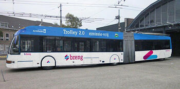 Trolleynet Arnhem moet auto's opladen