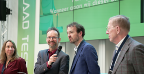 Van links naar rechts: Sanne van Breukelen, Marc Maartens, Erwin Stoker, Han van der Wal