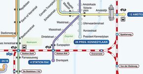 'Trek tramlijn door van station Zuid naar Amstel'