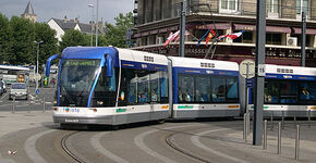 Caen kiest alsnog voor tram op rails