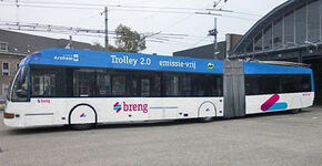 Trolleynet Arnhem moet auto's opladen