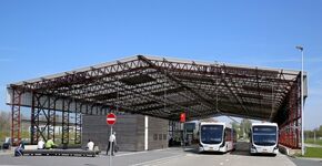 Busstation Schiphol Noord.