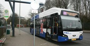 Kaldenkirchen, Am Schwimmbad. Een van de drie laadlocaties bevindt zich in Duitsland.