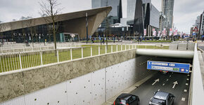 Bij het Centraal Station gaan de auto's ondergronds.