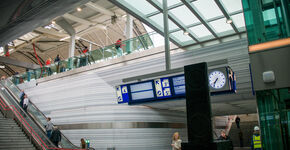 Nieuwe spoortunnel station Zwolle. 