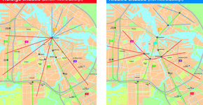 Het busnetwerk in Noord is veranderd, zoals te zien op deze kaart uit het Vervoerplan van de GVB uit 2016.