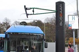 Zweedse bus in 5 minuten opgeladen