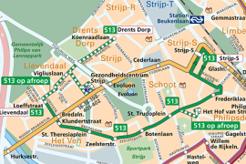 Flexbus past route aan op aanbod