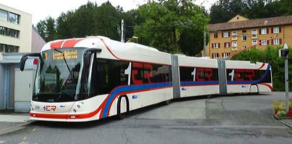 De nieuwe Hess-trolleybussen die door Hermes zijn besteld krijgen een modern uiterlijk. Trolley 2.0 moet een tramlook krijgen, zoals de dubbelgelede trolley uit Luzern.