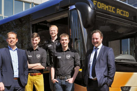 Eerste e-bus op mierenzuur in ontwikkeling