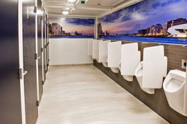 Stationstoiletten: strak, schoon en uniform