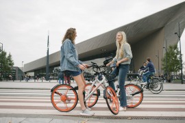 Chinese deelfietsen actief in Rotterdam