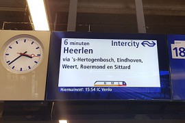 Proef met instapinfo op Utrecht Centraal